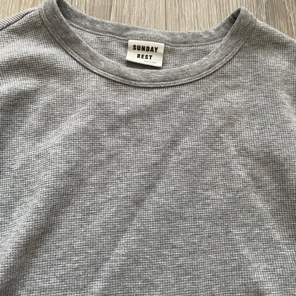Sunday Best baby waffle long sleeve - Picture 3 of 8